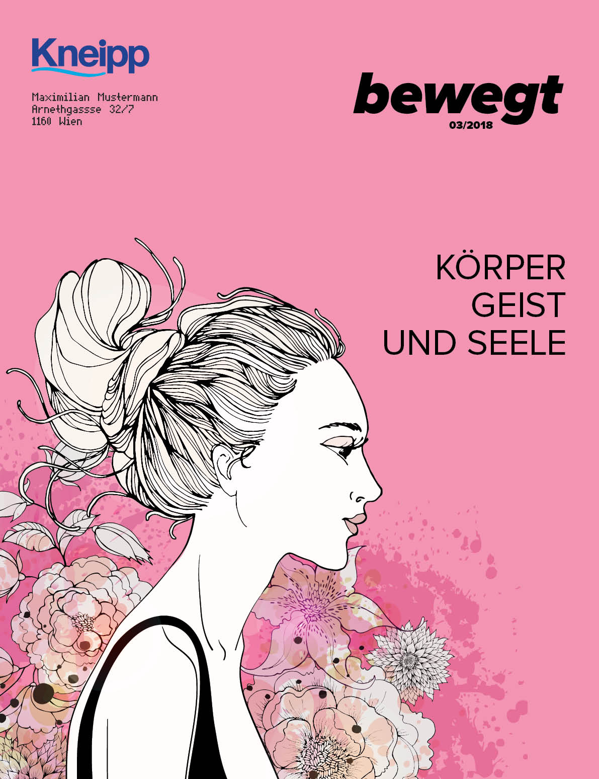 kneipp bewegt Magazin Entwurf